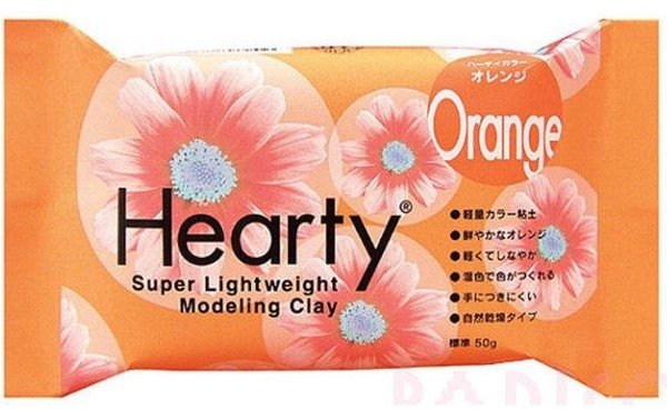 Hearty Hearty Air Drying Modelling Clay - Orange 50g