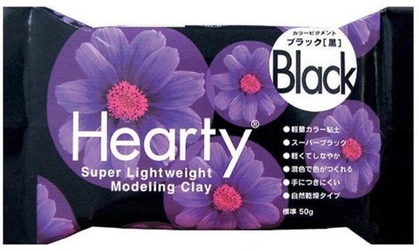 Hearty Hearty Air Drying Modelling Clay - Black 50g