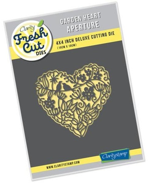 Clarity Clarity Stamp Ltd Garden Heart Aperture Fresh Cut Die