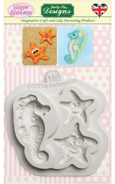 Katy Sue Katy Sue Designs Ltd -  Starfish and Seahorse Sugar Buttons Silicone Mould