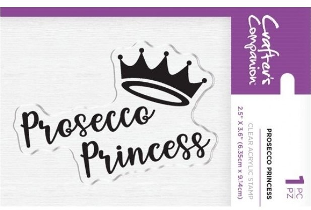 Crafters Companion Acrylic Stamps - Prosecco Princess â€“ 4 for £8.99