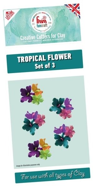 FMM FMM FMM Tropical Flower Cutters set of 3