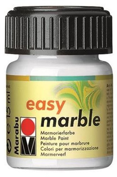 Marabu Marabu Easy Marble 15ml White 070 - 4 For £11.99