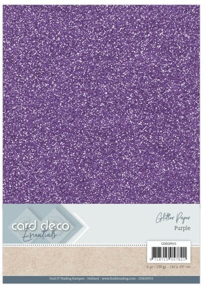 Card Deco Card Deco Essentials Glitter Paper Purple Buy 3 Get 1 FREE