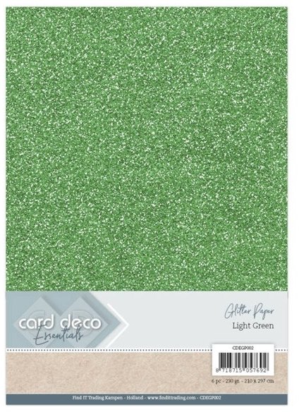 Card Deco Card Deco Essentials Glitter Paper Light Green Buy 3 Get 1 FREE