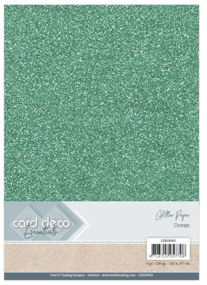 Card Deco Card Deco Essentials Glitter Paper Ocean Buy 3 Get 1 FREE
