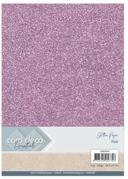 Card Deco Card Deco Essentials Glitter Paper Pink Buy 3 Get 1 FREE