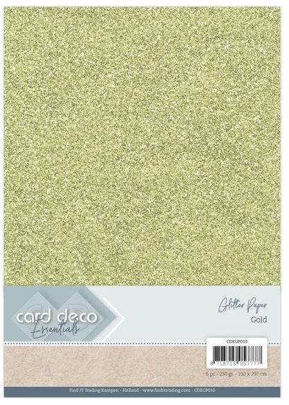 Card Deco Card Deco Essentials Glitter Paper Gold Buy 3 Get 1 FREE