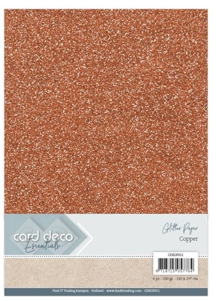 Card Deco Card Deco Essentials Glitter Paper Copper Buy 3 Get 1 FREE
