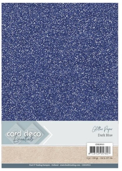 Card Deco Card Deco Essentials Glitter Paper Dark Blue Buy 3 Get 1 FREE
