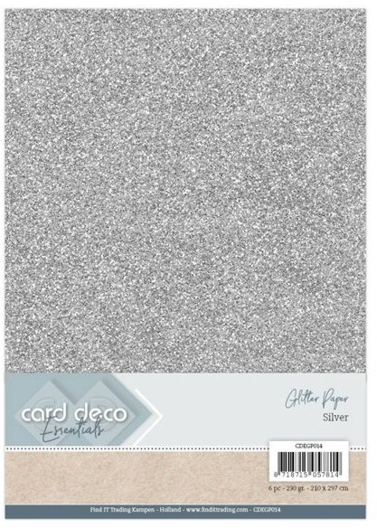 Card Deco Card Deco Essentials Glitter Paper Silver Buy 3 Get 1 FREE