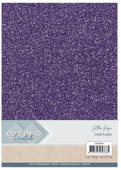 Card Deco Card Deco Essentials Glitter Paper Dark Purple Buy 3 Get 1 FREE