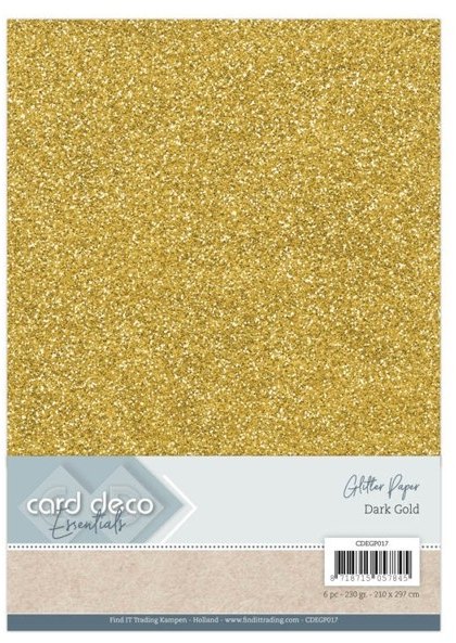 Card Deco Card Deco Essentials Glitter Paper Dark Gold Buy 3 Get 1 FREE