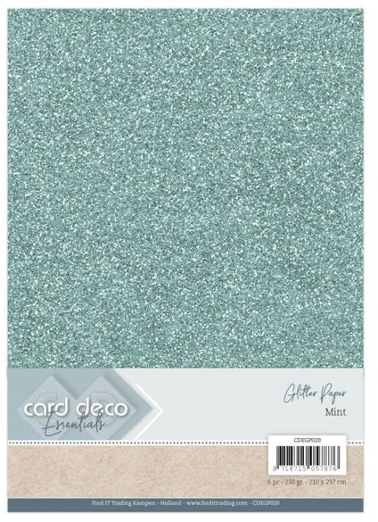 Card Deco Card Deco Essentials Glitter Paper Mint Buy 3 Get 1 FREE