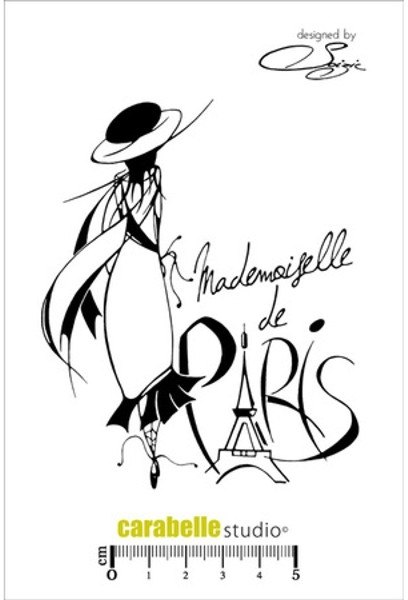 Carabelle Carabelle Studio Cling Stamp A6 : Mademoiselle de Paris by Soizic