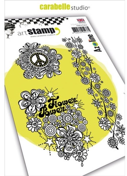 Carabelle Carabelle Studio Cling Stamp A6 : Flower Power by Azoline