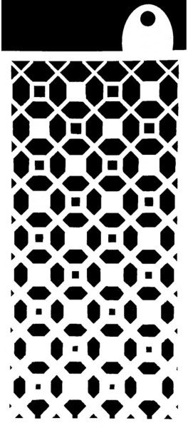 IndigoBlu Indigoblu Stencil - Moroccan Tile (6'x 3')