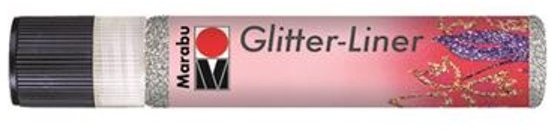 Marabu Marabu Glitter Liner 25ml Glitter Silver 582 - 4 For £12.49