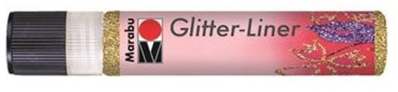 Marabu Marabu Glitter Liner 25ml Glitter Gold 584 - 4 For £12.49