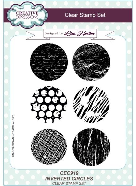 Creative Expressions Lisa Horton Inverted Circle A5 Clear Stamp Set