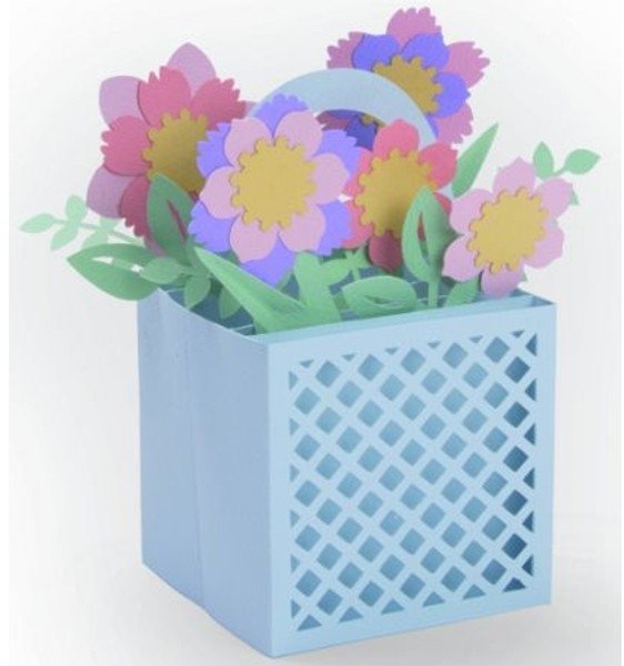Sizzix Sizzix Thinlits Die Set 12PK - Card in a Box, Flower Basket