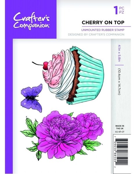 Crafters Companion A6 Rubber Stamp Cherry on Top