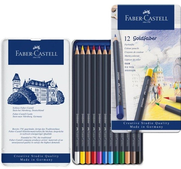 Faber Castell Faber Castell Goldfaber Colour Pencils Tin of 12