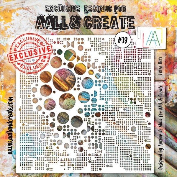 Aall & Create Aall & Create 6x6 Stencil #39 - Lotza Dotz
