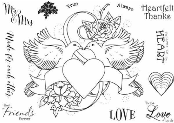 Sharon Callis Sharon Callis Craft - Clear Stamps - Love Birds
