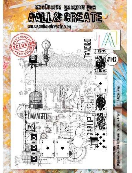 Aall & Create Aall & Create A4 Stamp #142 Edison Game