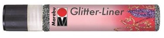 Marabu Marabu Liner 25ml Glitter Graphite 579 4 For £12.49