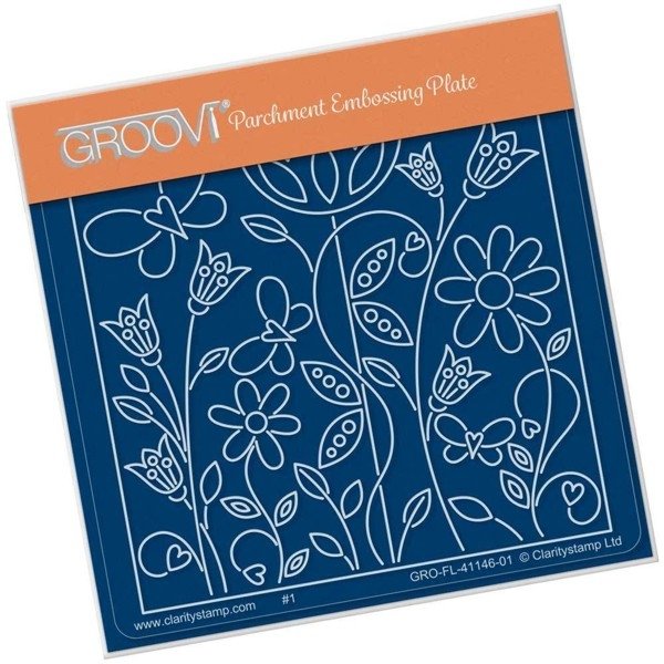 Clarity Clarity Stamp Ltd Garden Symphony A6 Square Groovi Baby Plate