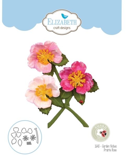 Elizabeth Crafts Elizabeth Craft Designs - Garden Notes - Prairie Rose 1643