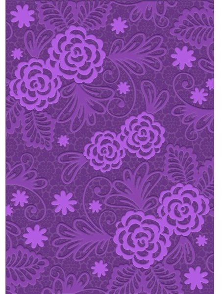 Gemini A6 3D Embossing Folder - Blossoming Lace