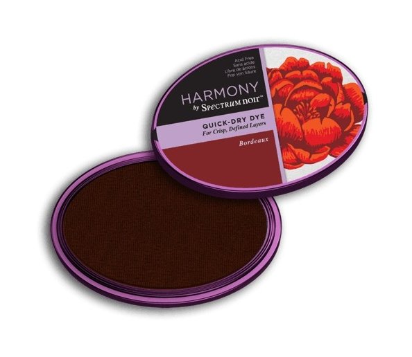 Crafter's Companion Spectrum Noir Inkpad - Harmony Quick-Dry Dye (Bordeaux) - 4 for £16