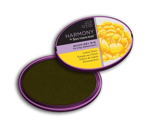 Crafter's Companion Spectrum Noir Inkpad - Harmony Quick-Dry Dye (Lemon Tonic) - 4 for £16