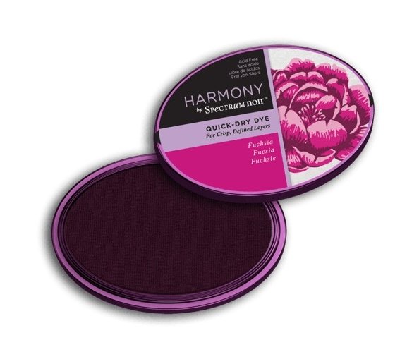 Crafter's Companion Spectrum Noir Inkpad - Harmony Quick-Dry Dye (Fuchsia) - 4 for £16