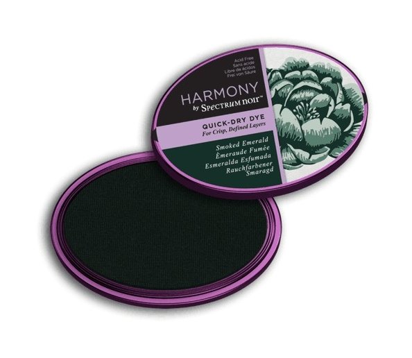 Crafter's Companion Spectrum Noir Inkpad - Harmony Quick-Dry Dye (Smoke Emerald) - 4 for £16