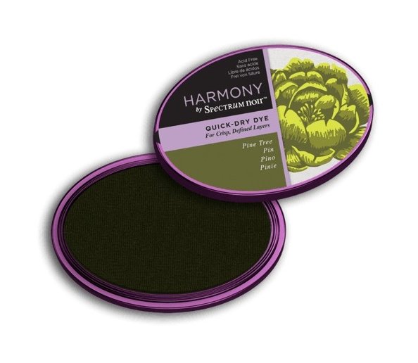 Crafter's Companion Spectrum Noir Inkpad - Harmony Quick-Dry Dye (Pine Tree) - 4 for £16