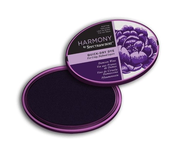 Crafter's Companion Spectrum Noir Inkpad - Harmony Quick-Dry Dye (Damson Wine) - 4 for £16