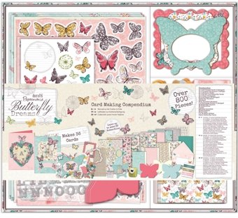 DoCrafts Papermania Butterfly Dreams Card Making Compendium - Over 800 Pieces