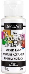 DecoArt DecoArt Crafter's Acrylic - White 4 For £8.99