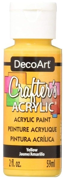 DecoArt DecoArt Crafter's Acrylic - Yellow 4 For £8.99