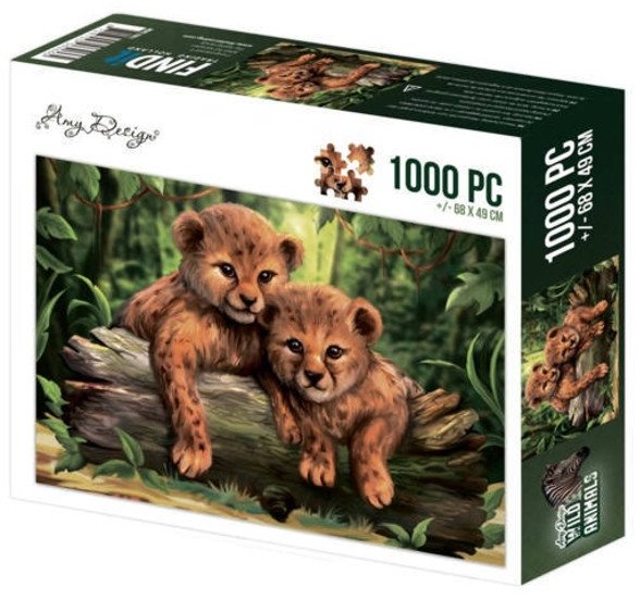 Amy Design Amy Design - Wild Animals - Tiger Cubs Jigsaw Puzzle 1000 pc