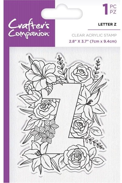 Crafters Companion Clear Acrylic Stamps - Letter Z - 4 for £9.79