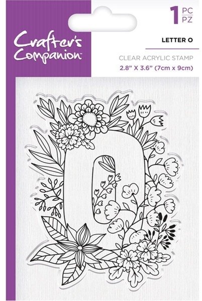 Crafters Companion Clear Acrylic Stamps - Letter O - 4 for £9.79