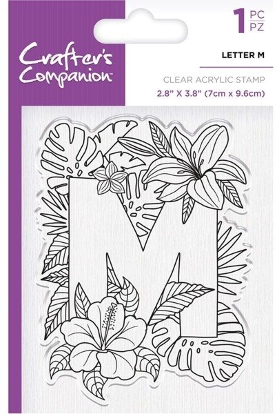 Crafters Companion Clear Acrylic Stamps - Letter M - 4 for £9.79