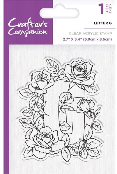 Crafters Companion Clear Acrylic Stamps - Letter G - 4 for £9.79