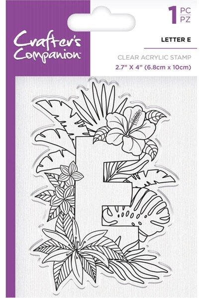 Crafters Companion Clear Acrylic Stamps - Letter E - 4 for £9.79