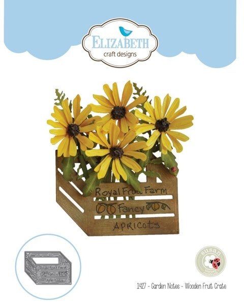 Elizabeth Crafts Elizabeth Craft Designs - Garden Notes - Wooden Fruit Crate 1427